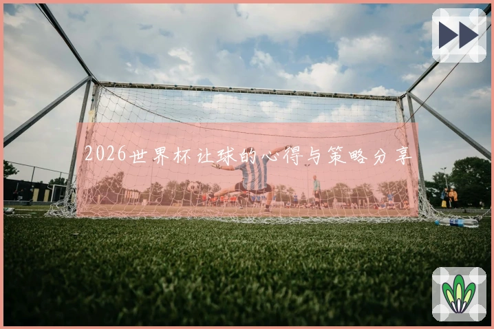 2026世界杯让球的心得与策略分享